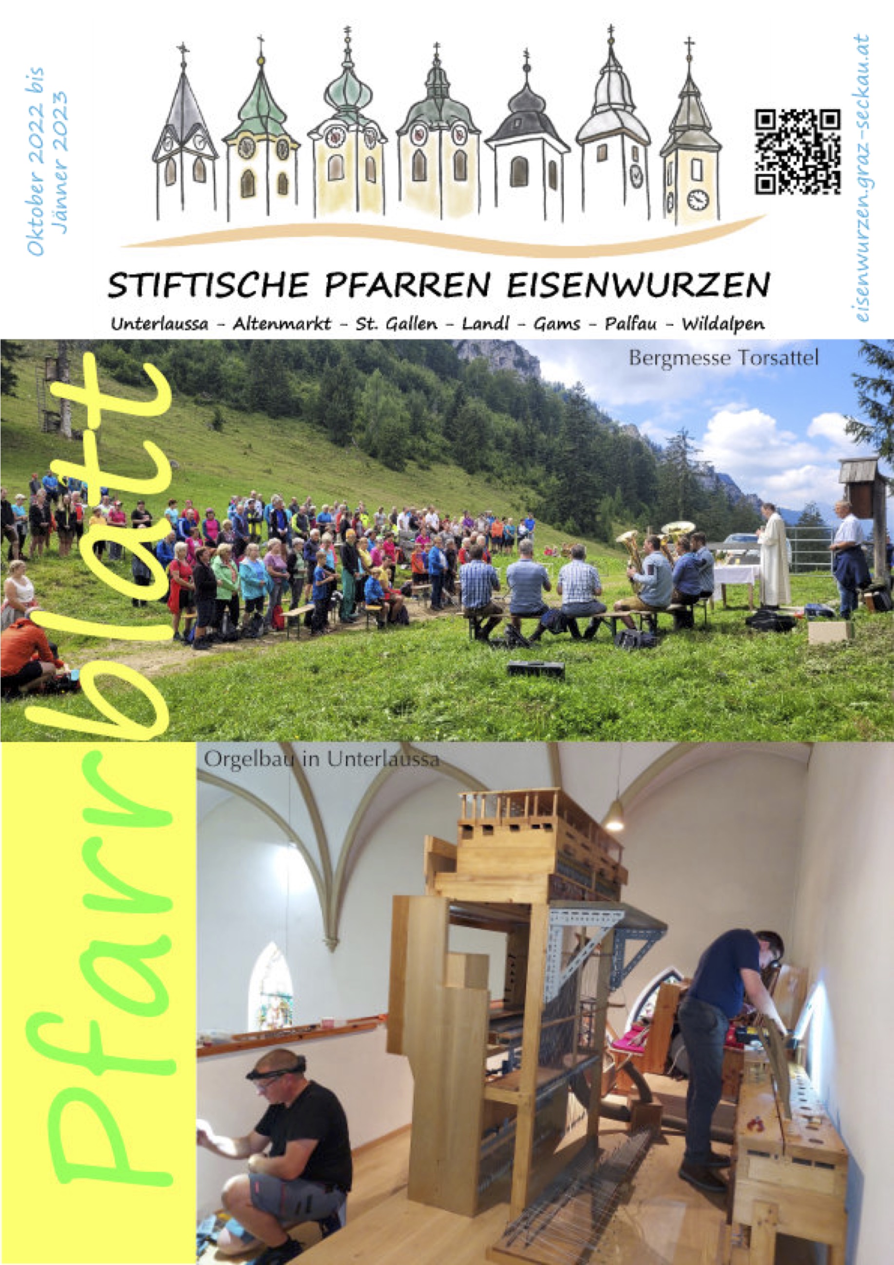 Stiftische Pfarren Eisenwurzen / Ulrich Diel OSB Pfarrblatt 2022-3